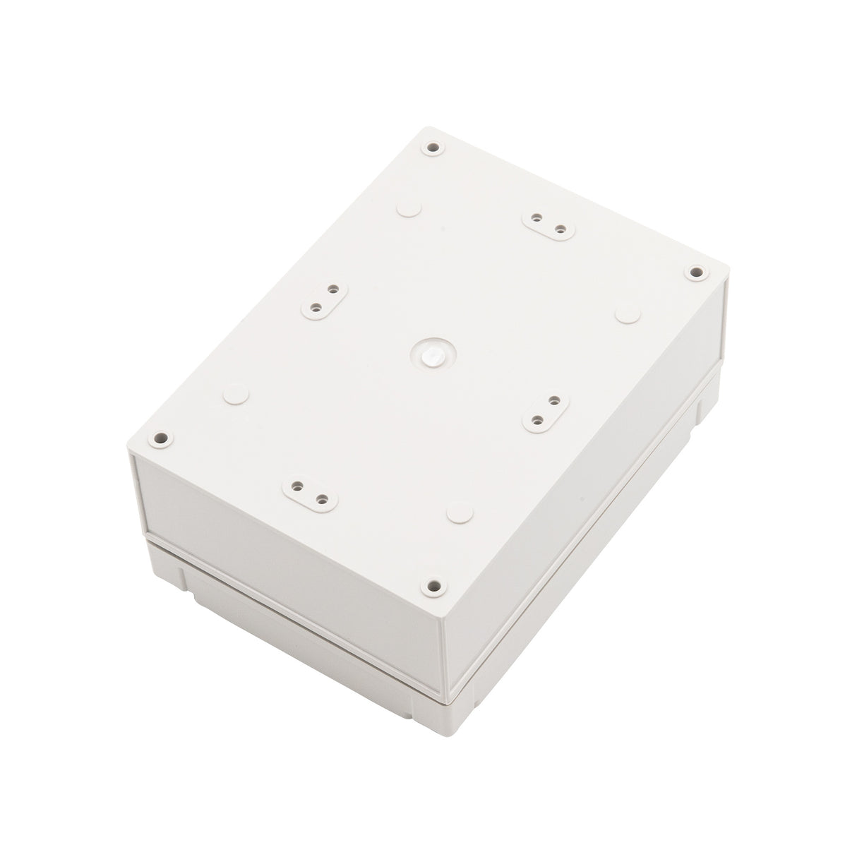 Boxco S-Series 4.92 x 6.89 x 2.95 Inches(125x175x75mm) Plastic Enclosure, IP67, IK08, PC, Grey Cover, Screw Type - PHOTO 1