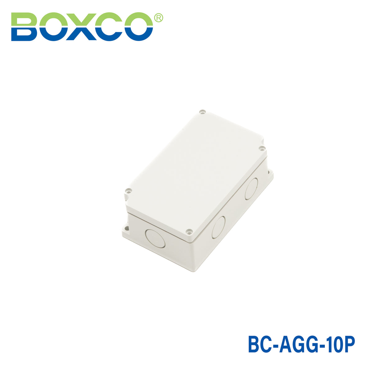 Boxco Terminal Box 10-pole 3.58 x 4.33 x 1.69 Inches(91 x 110 x 43mm) IP67, IK08, ABS, Grey Cover