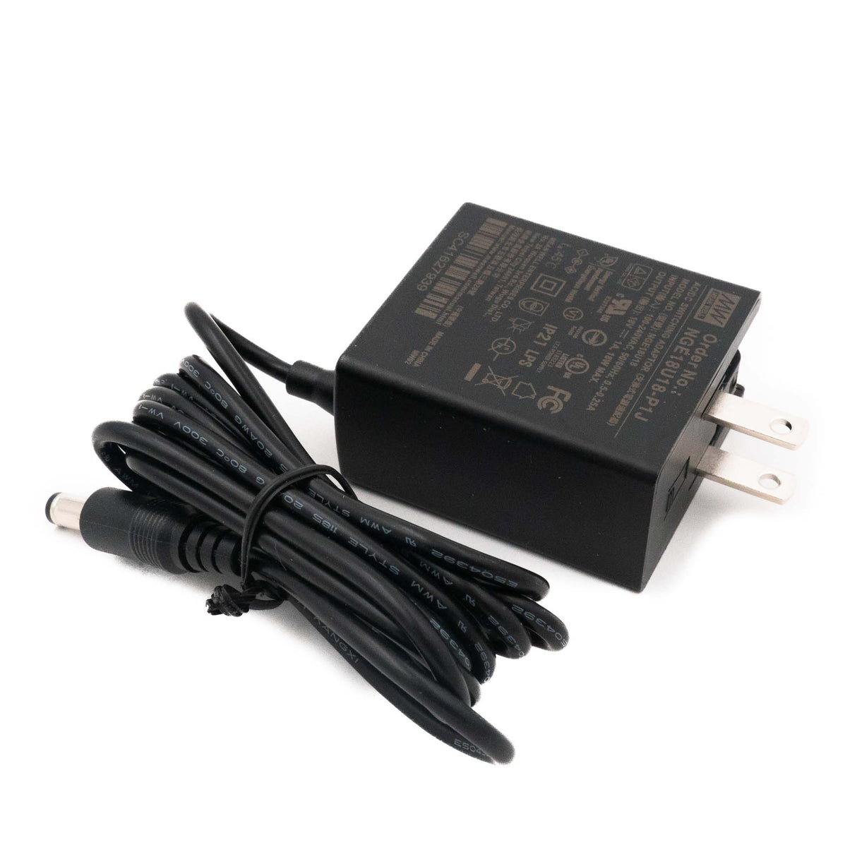 Mean Well NGE18U18-P1J AC-DC Wall-mounted Green Adaptor - US Plug - 18W 18V 1A - PHOTO 2