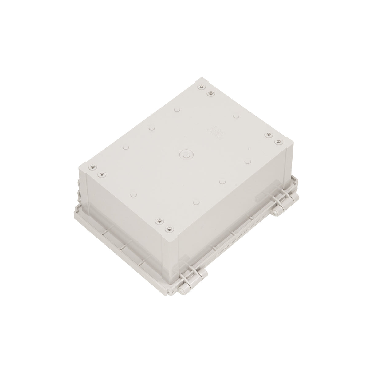 Boxco Q-Series 6.30 x 8.27 x 3.94 Inches(160 x 210 x 100mm) Plastic Enclosure, IP67, IK08, ABS, Grey Cover, Hinge Type with Plate - PHOTO 2