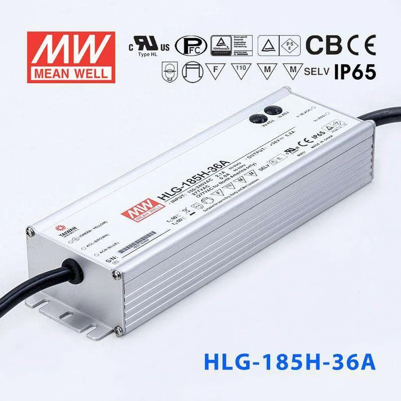 Mean Well HLG-185H-36A Power Supply 185W 36V - Adjustable