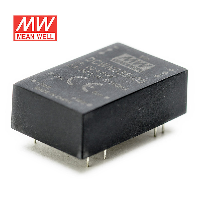 Mean Well DCWN03E-05 DC-DC Converter - 3W 4.5~9V DC in 5V out 600mA