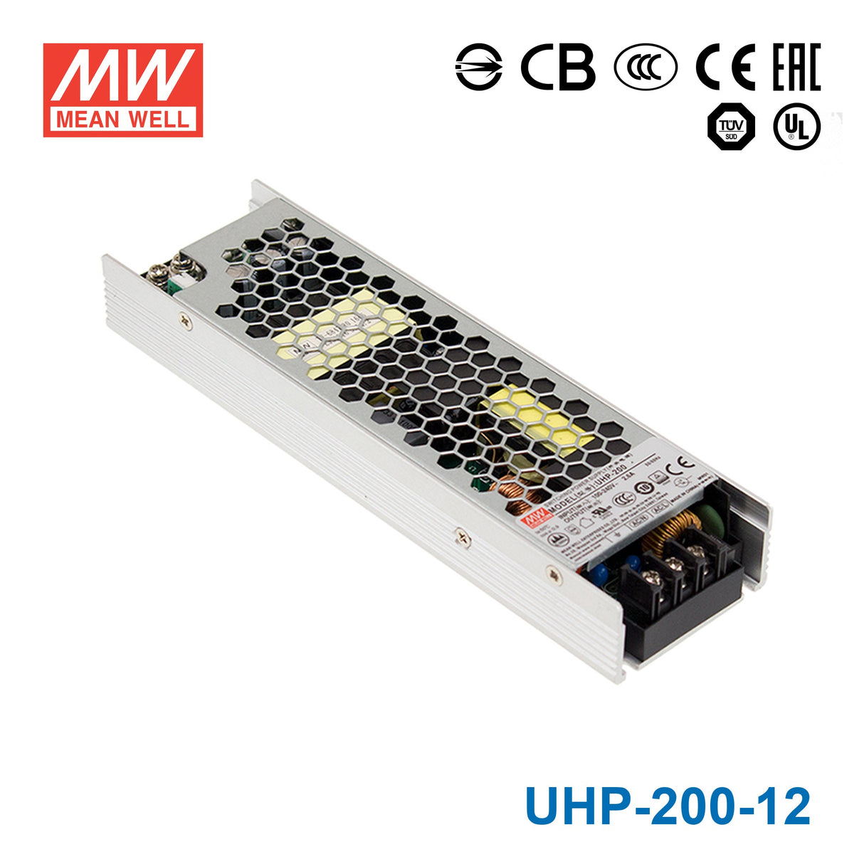 Mean Well UHP-200-12 Power Supply 200.4W 12V 16.7A