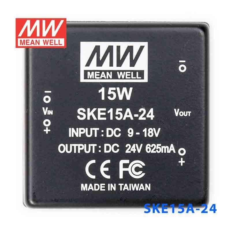 Mean Well SKE15A-24 DC-DC Converter - 15W - 9~18V in 24V out 625mA - PHOTO 2