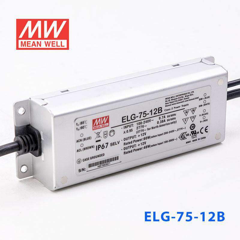 Mean Well ELG-75-12B Power Supply 60W 12V - Dimmable - PHOTO 1