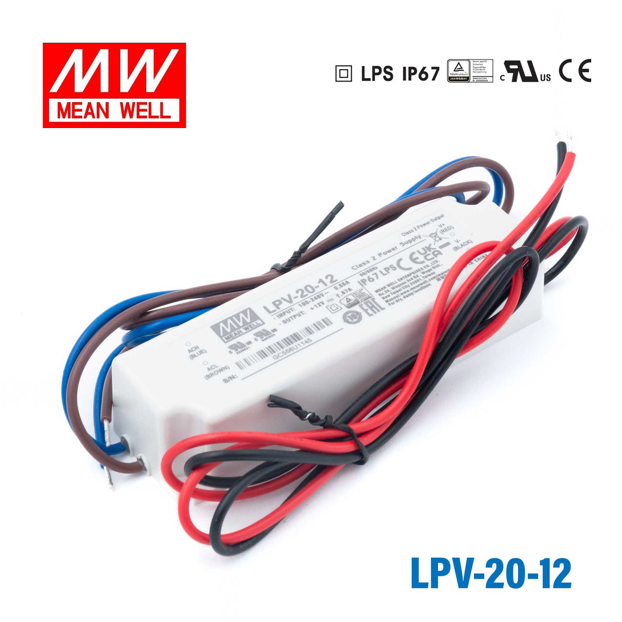Mean Well LPV-20-12 Power Supply 20W 12V