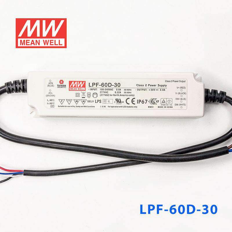Mean Well LPF-60D-30 Power Supply 60W 30V - Dimmable - PHOTO 2