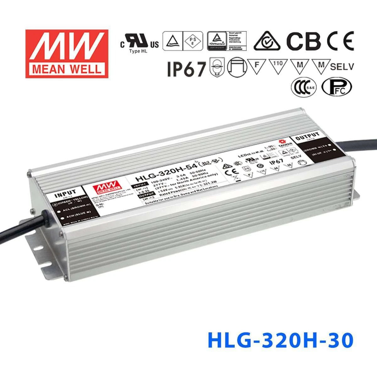 Mean Well HLG-320H-30 Power Supply 320W 30V 10.7A