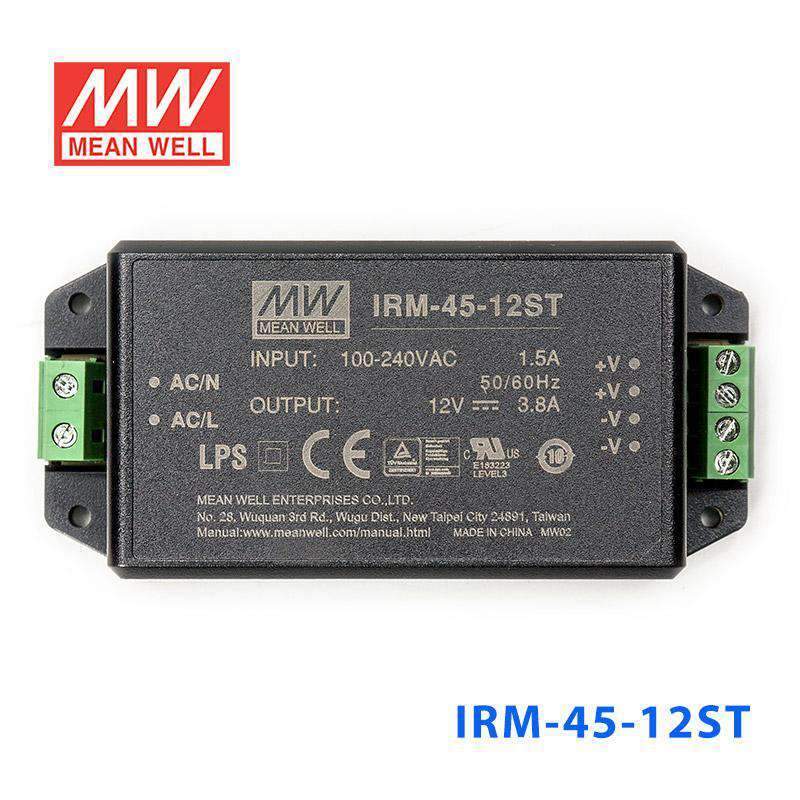 Mean Well IRM-45-12ST Switching Power Supply 45.6W 12V 3.8A - Encapsulated - PHOTO 2