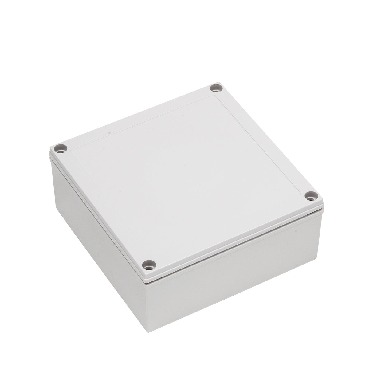 Boxco M-Series 7.09 x 7.09 x 2.95 Inches(180 x 180 x 75mm) Plastic Enclosure, IP67, IK08, PC, Grey Cover, Screw Type - PHOTO 1