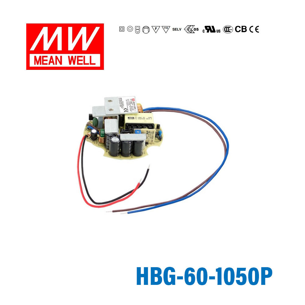 Mean Well HBG-60-1050 Power Supply 60W 1050mA PCB Type