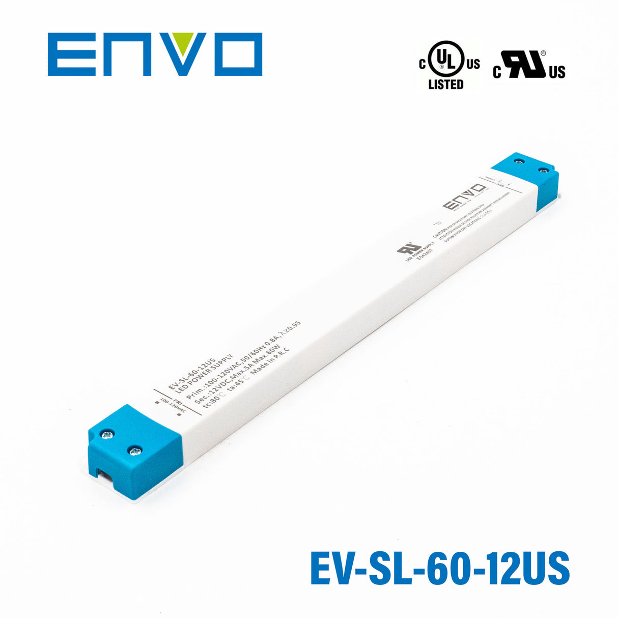 ENVO EV-SL-60-12US Linear Type LED Driver 60W 12V 5A