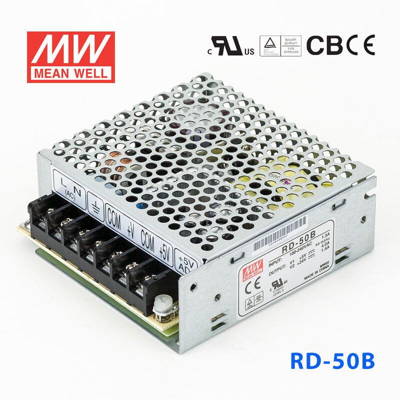 Mean Well RD-50B Power Supply 50W 5V 24V