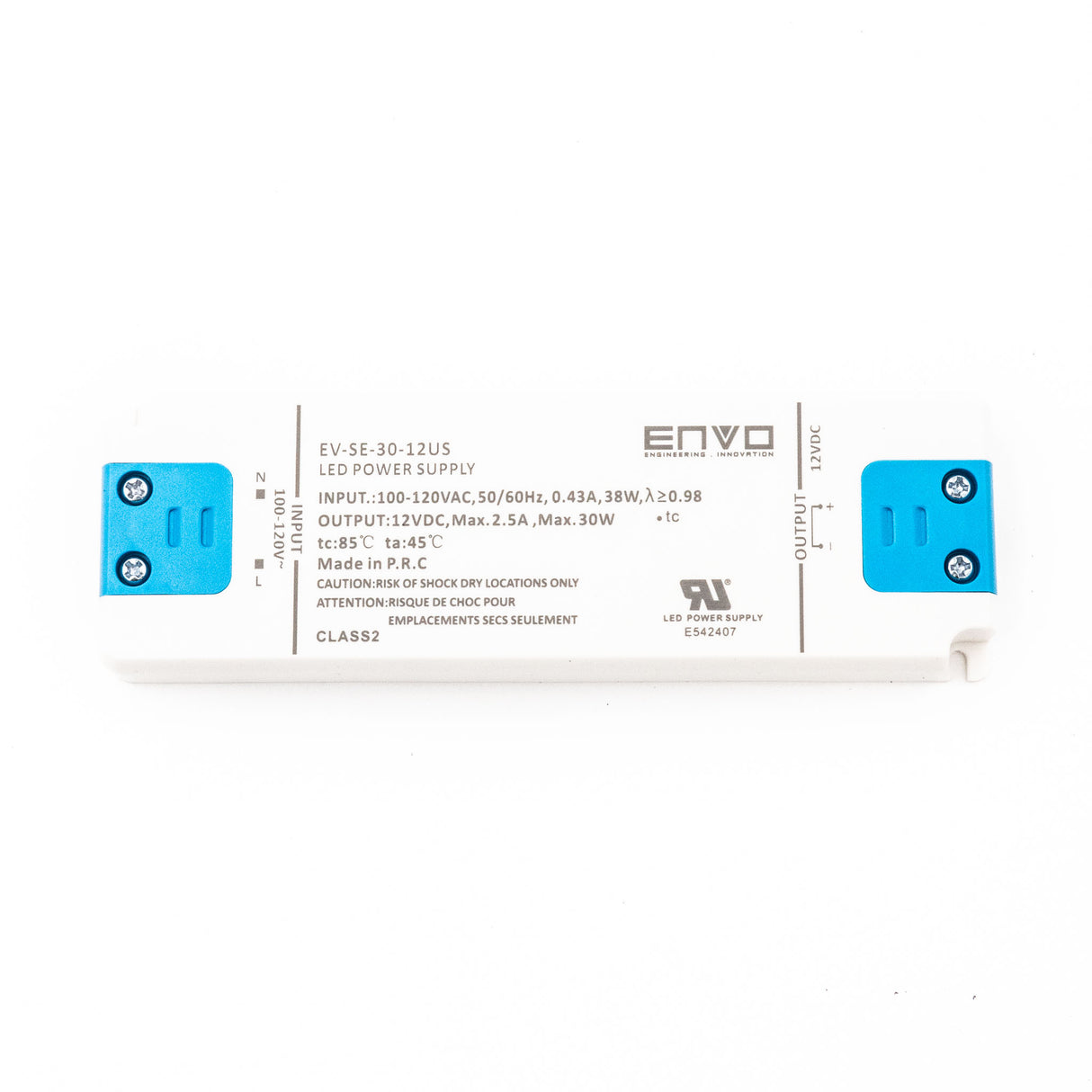 ENVO EV-SE-30-12US LED Driver 30W 12V - PHOTO 1