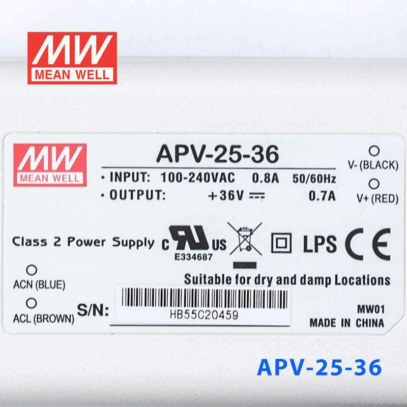 Mean Well APV-25-36 Power Supply 25W 36V - PHOTO 3