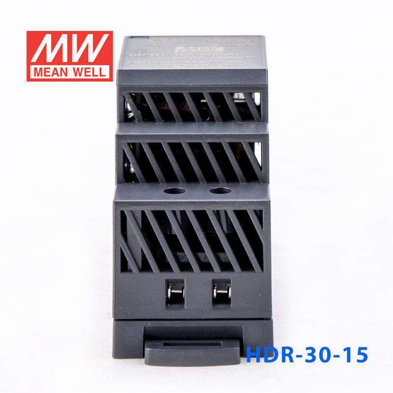 Mean Well HDR-30-15 Ultra Slim Step Shape Power Supply 30W 15V 2A - DIN Rail - PHOTO 4