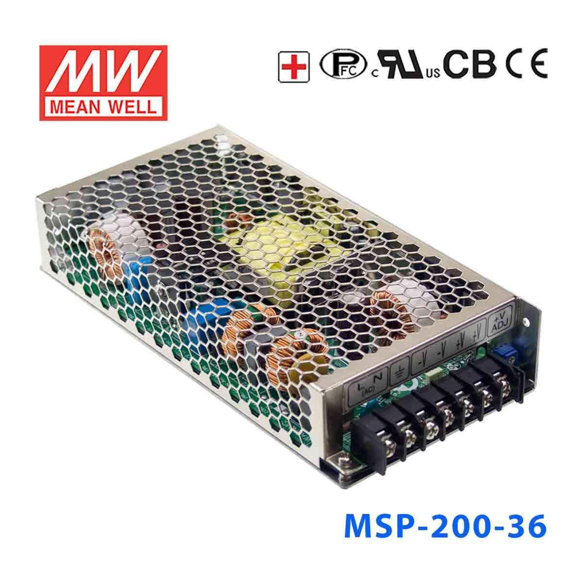 Mean Well MSP-200-36 Power Supply 205.2W 36V 5.7A