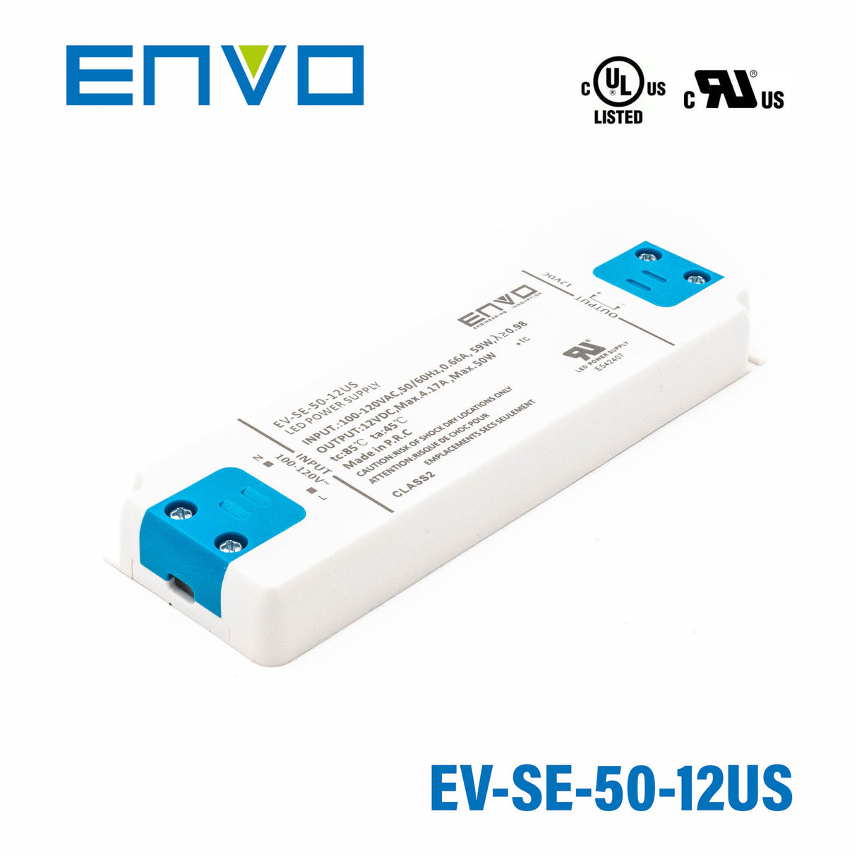 ENVO EV-SE-50-12US LED Driver 50W 12V 4.16A