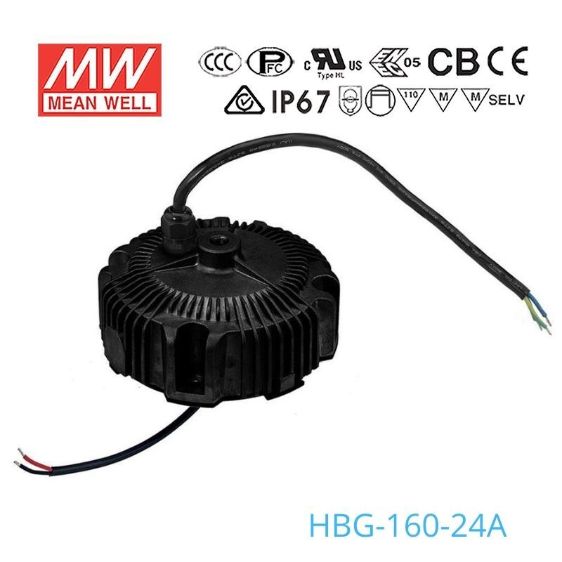 Mean Well HBG-160-24A Power Supply 160W 24V - Adjustable