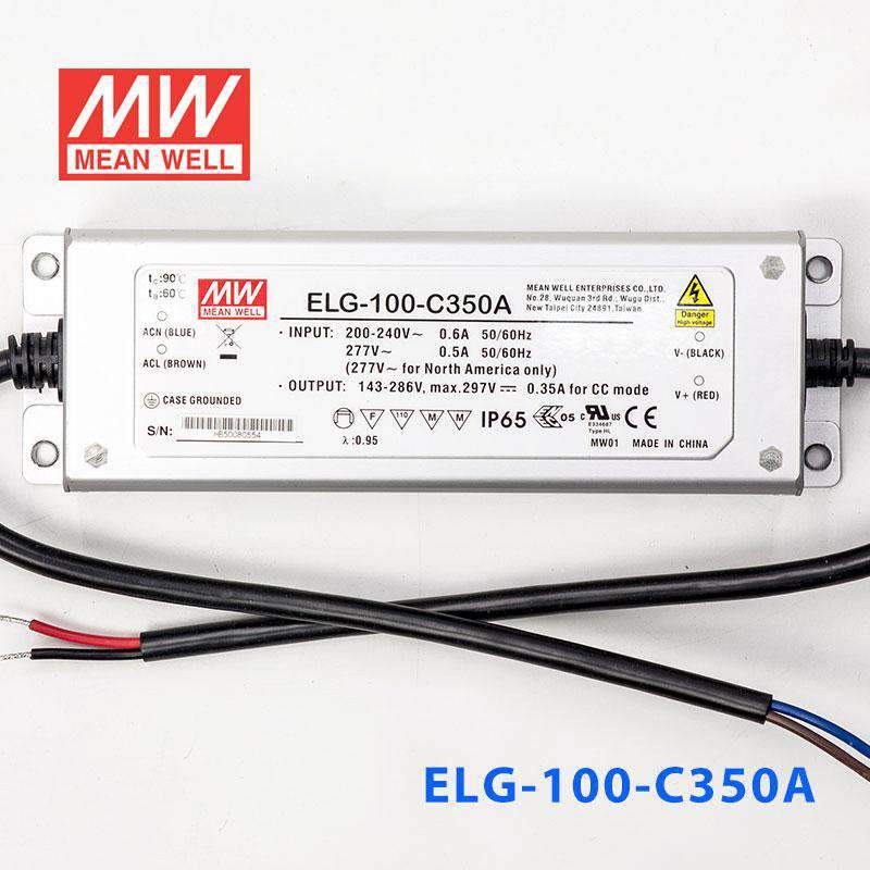 Mean Well ELG-100-C350A Power Supply 100W 350mA - Adjustable - PHOTO 2