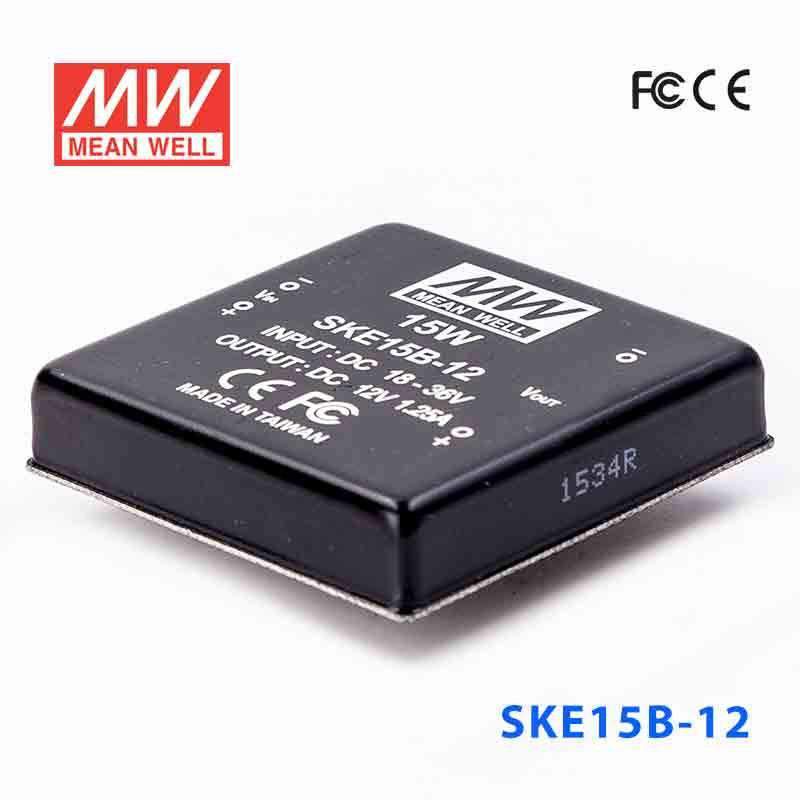 Mean Well SKE15B-12 DC-DC Converter - 15W - 18~36V in 12V out 1.25A