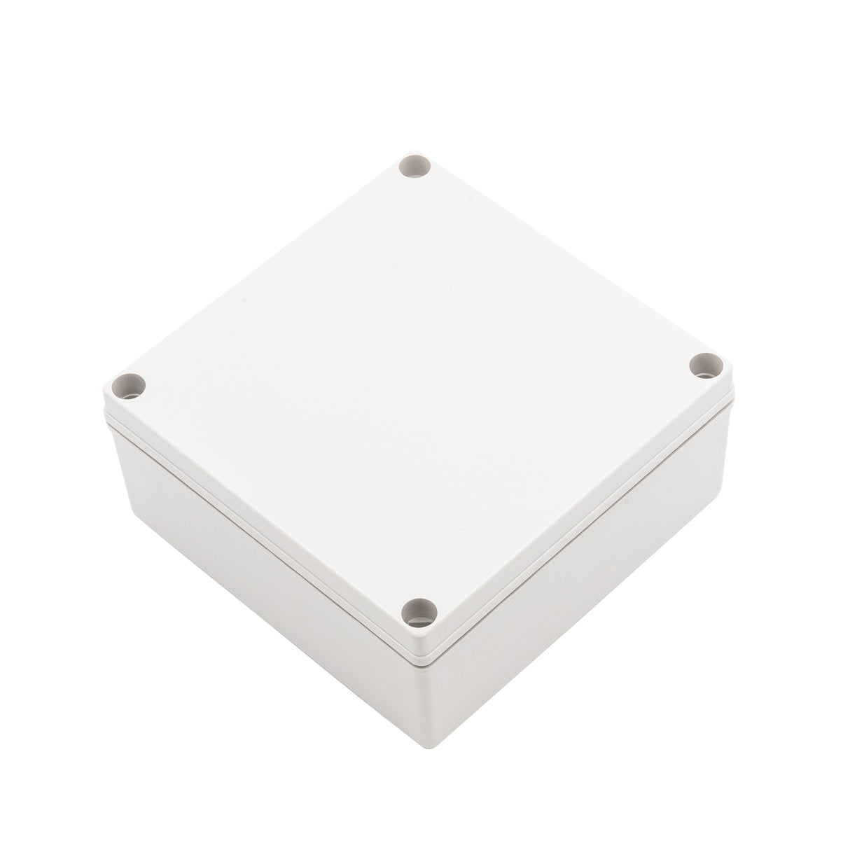 Boxco S-Series 6.3 x 6.3 x 2.76 Inches(160x160x70mm) Plastic Enclosure, IP67, IK08, ABS, Grey Cover, Screw Type - PHOTO 2