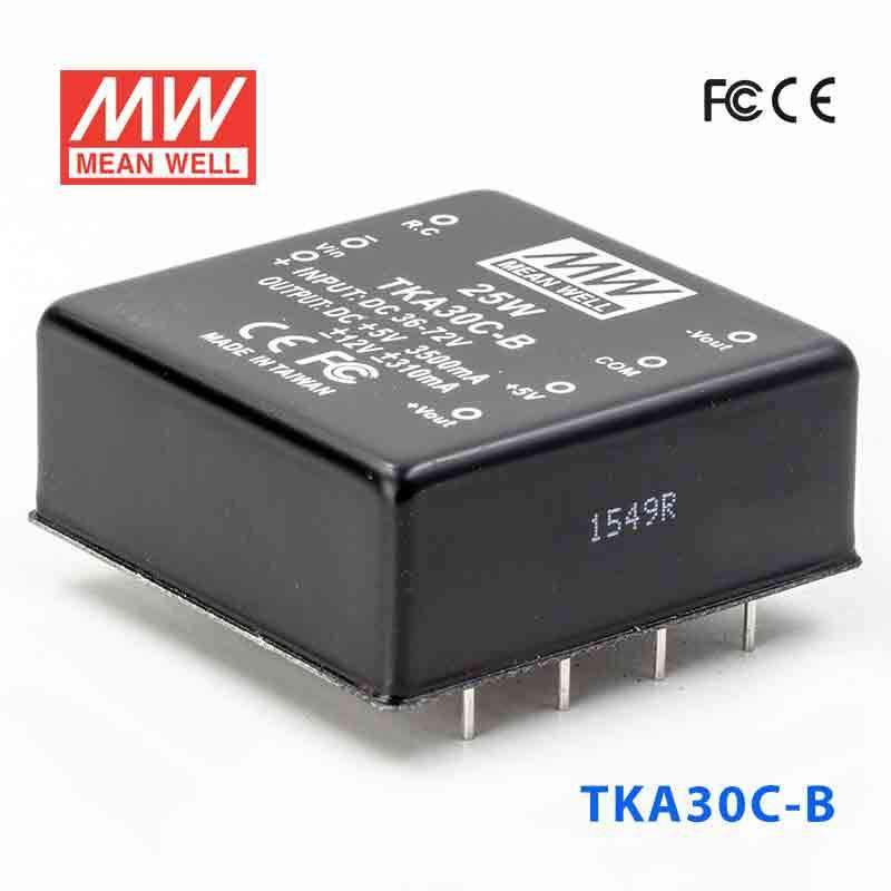 Mean Well TKA30C-B DC-DC Converter - 25W - 36~72V in ±12V out