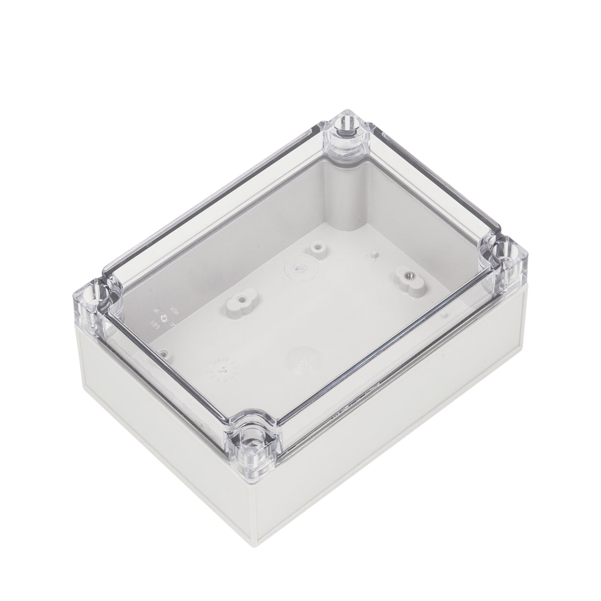 Boxco S-Series 4.92 x 6.89 x 2.95 Inches(125 x 175 x 75mm) Plastic Enclosure, IP67, IK08, PC, Transparent Cover, Screw Type - PHOTO 3