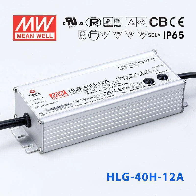 Mean Well HLG-40H-12A Power Supply 40W 12V - Adjustable