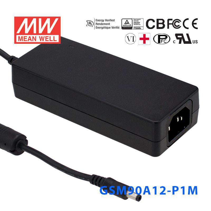 Mean Well GSM90A12-P1M Power Supply 90W 12V 6.67A