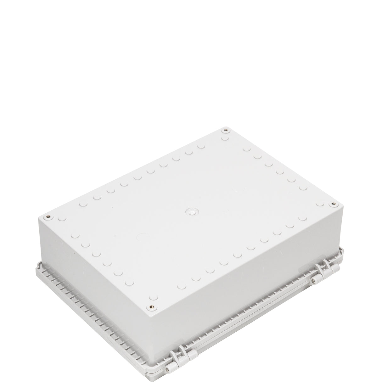 Boxco P-Series 11.02 x 14.96 x 5.12 Inches(280 x 380 x 130mm) Plastic Enclosure, IP67, IK08, PC, Grey Cover, Molded Hinge and Latch Type - PHOTO 2