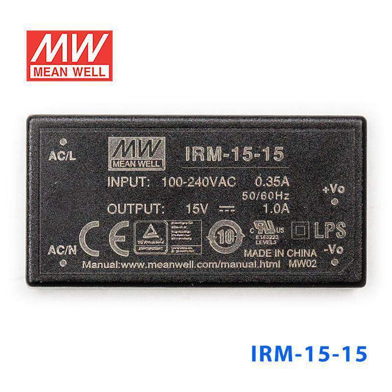 Mean Well IRM-15-15 Switching Power Supply 15W 15V 1A - Encapsulated - PHOTO 2