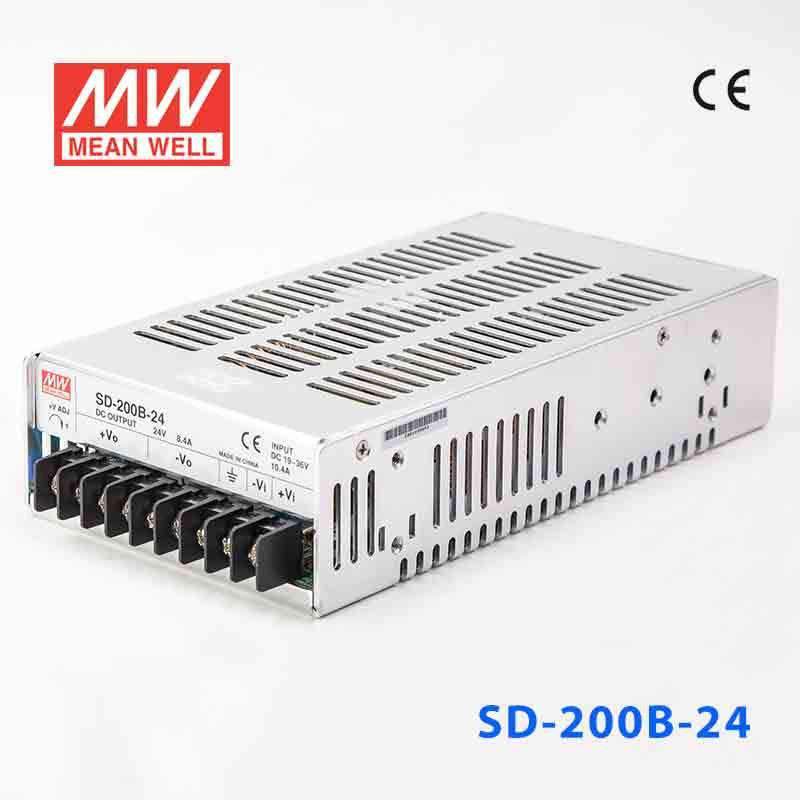 Mean Well SD-200B-24 DC-DC Converter - 200W - 19~36V in 24V out