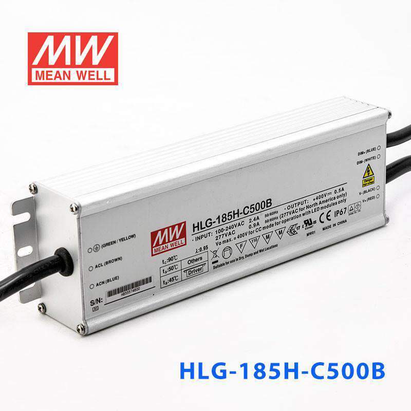 Mean Well HLG-185H-C500B Power Supply 200W 500mA - Dimmable - PHOTO 1