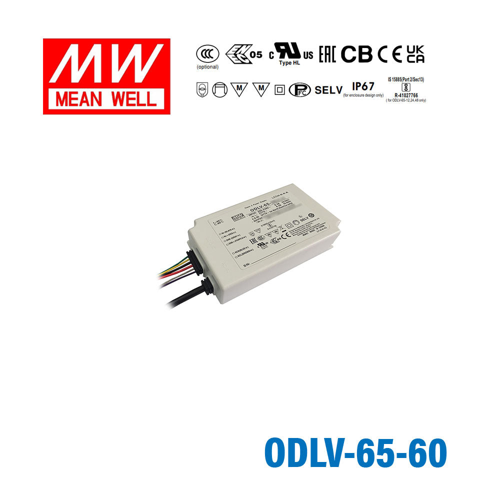 Mean Well ODLV-65-60 Power Supply 65W 60V, Dimmable