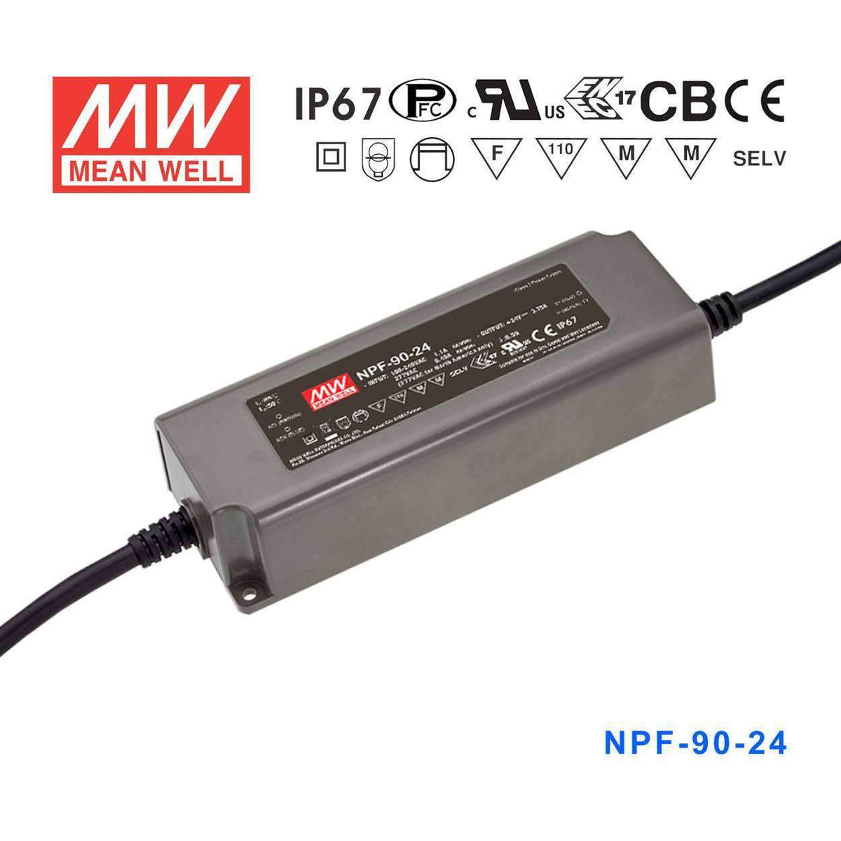 Mean Well NPF-90-24 Power Supply 90W 24V 3.75A
