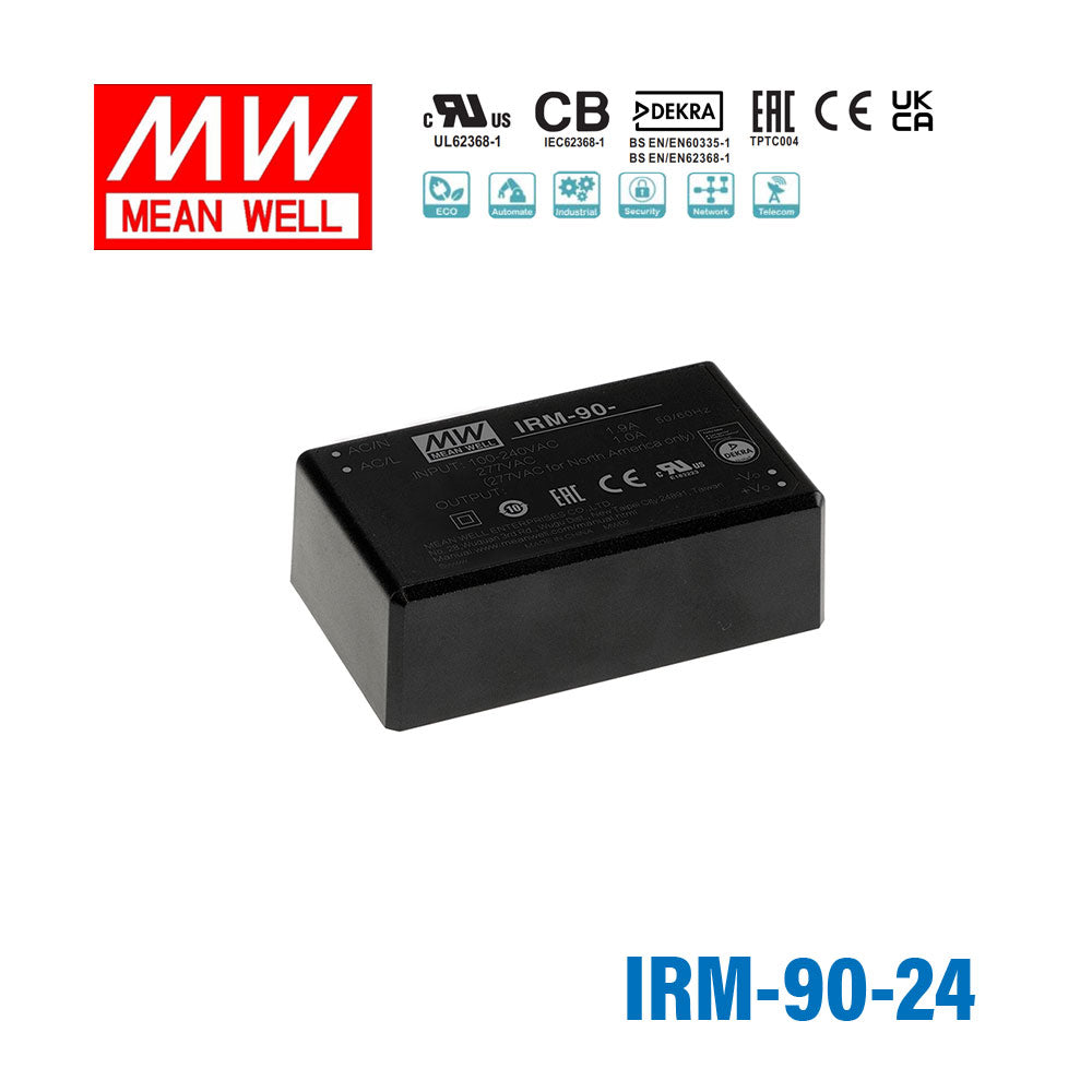 Mean Well IRM-90-24 Switching Power Supply 99W 24V 4.13A - Encapsulated