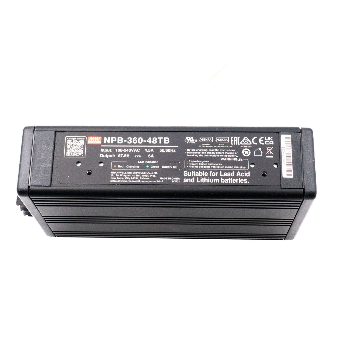 Mean Well NPB-360-48TB Battery Charger 360W 48V Terminal Block 6A - PHOTO 1