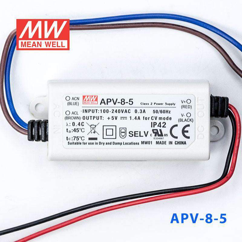 Mean Well APV-8-5 Power Supply 8W 5V - PHOTO 2