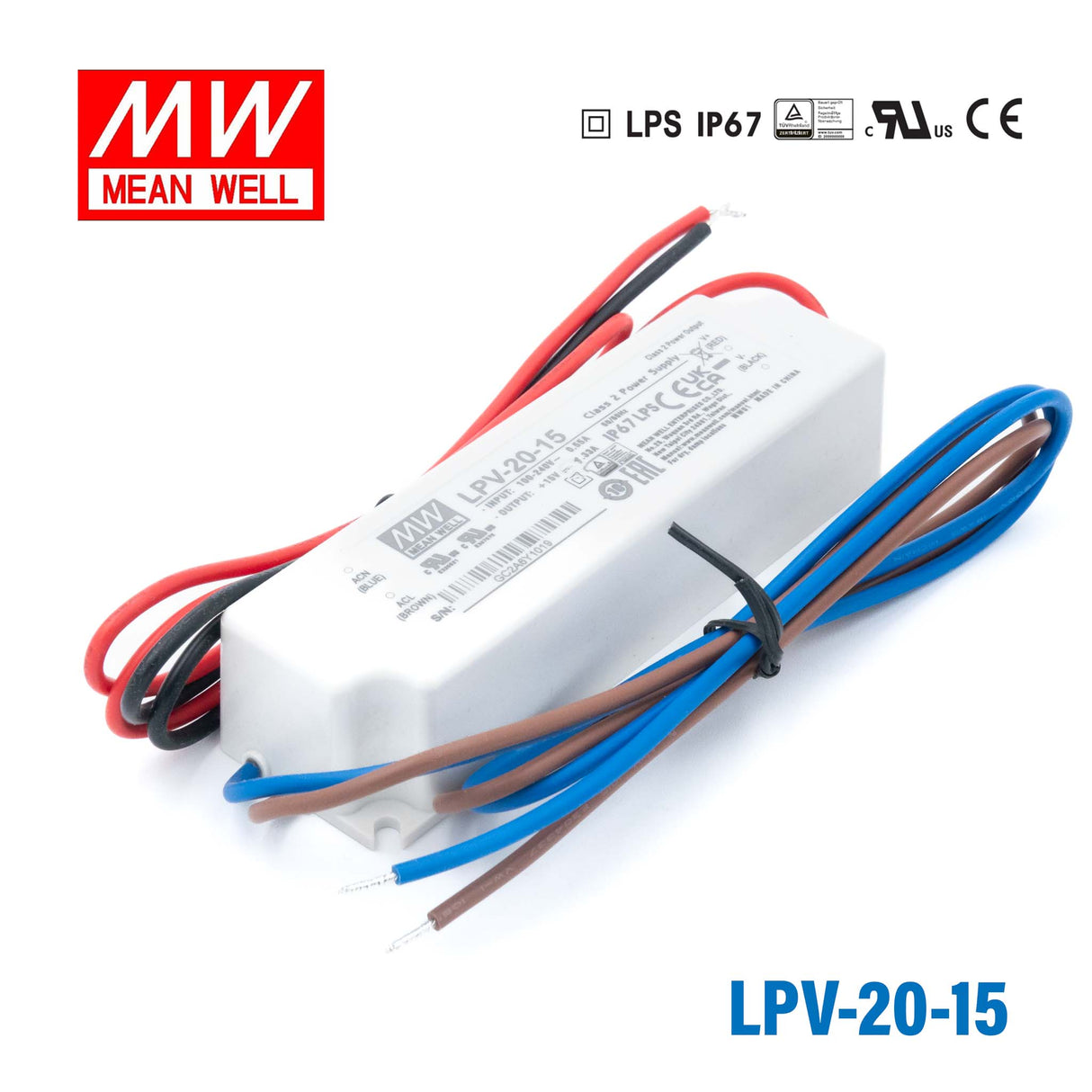 Mean Well LPV-20-15 Power Supply 20W 15V