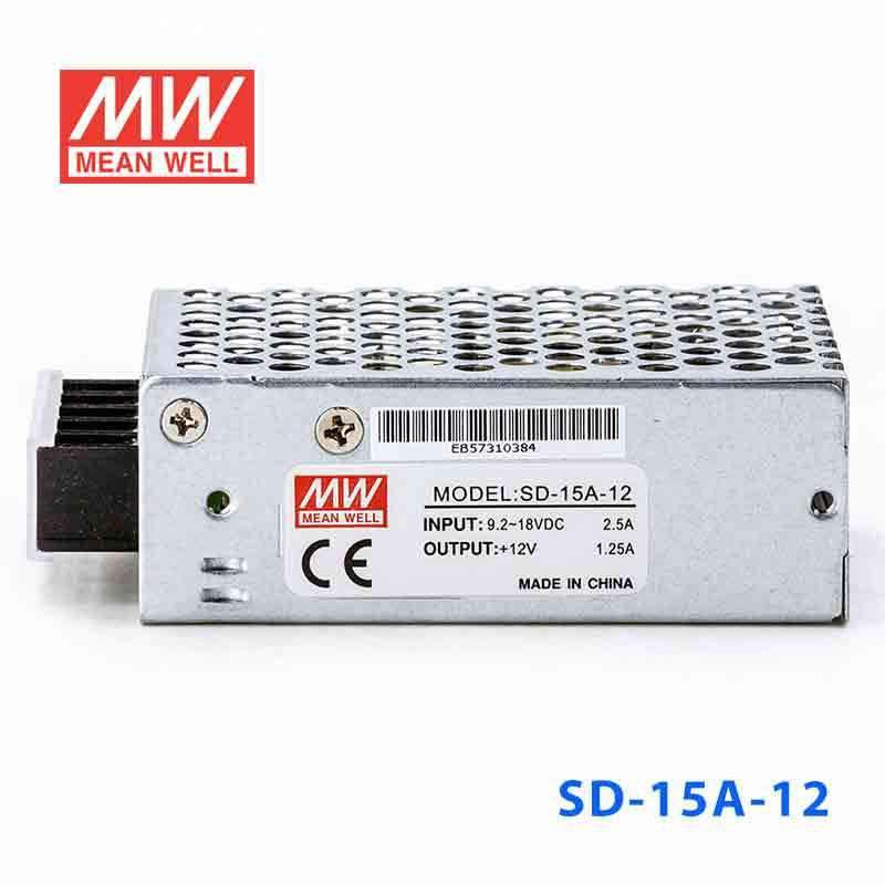 Mean Well SD-15A-12 DC-DC Converter - 15W - 9.2~18V in 12V out - PHOTO 2