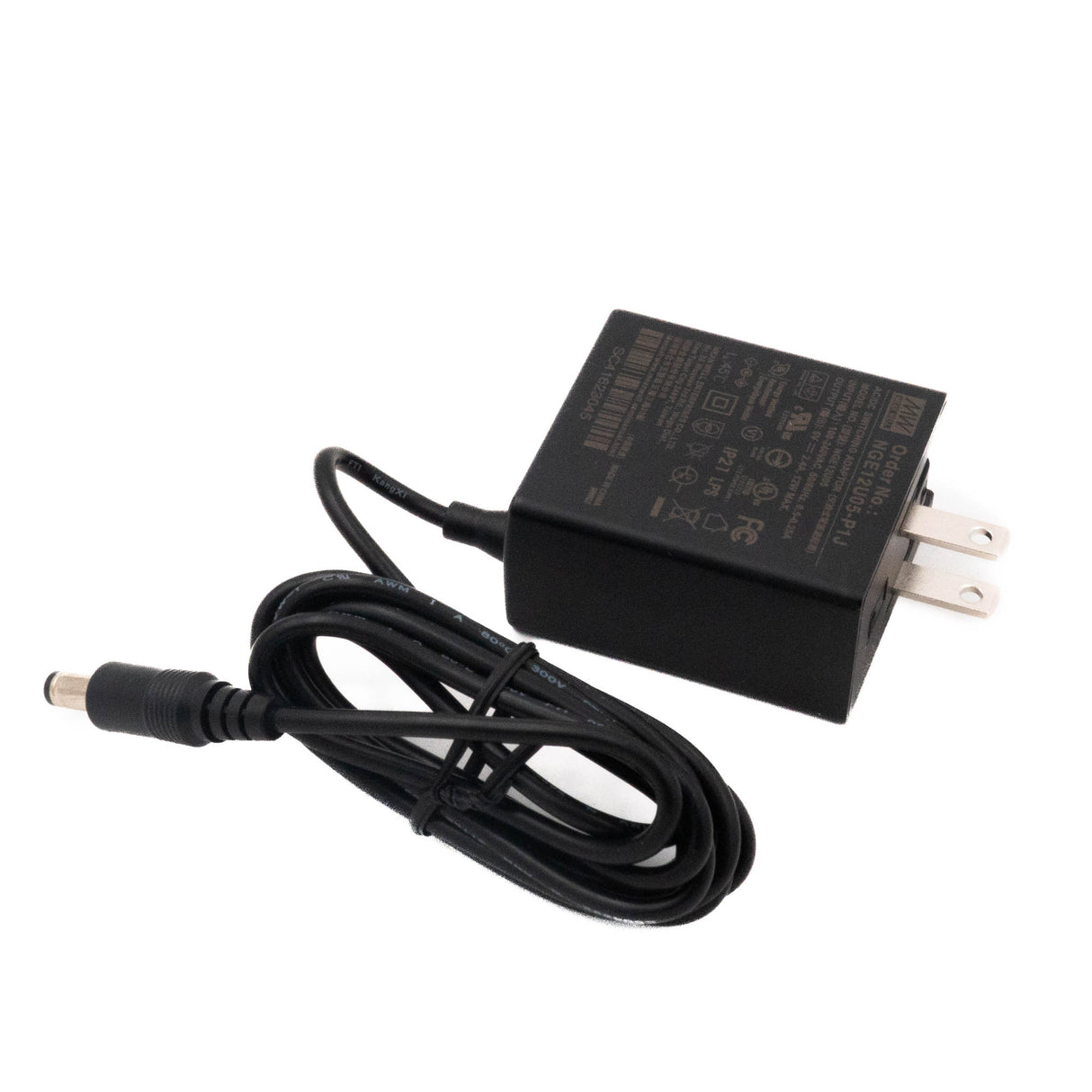 Mean Well NGE12U05-P1J AC-DC Wall-mounted Green Adaptor - US Plug - 12W 5V 2.4A - PHOTO 2