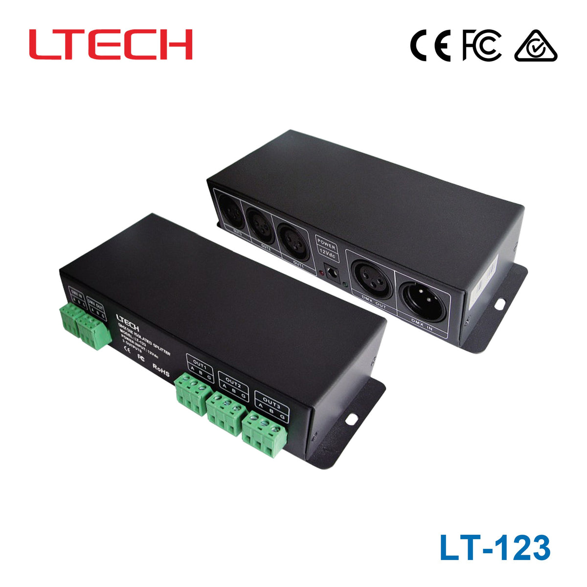 Ltech LT-123 DMX(485) Signal Amplifier
