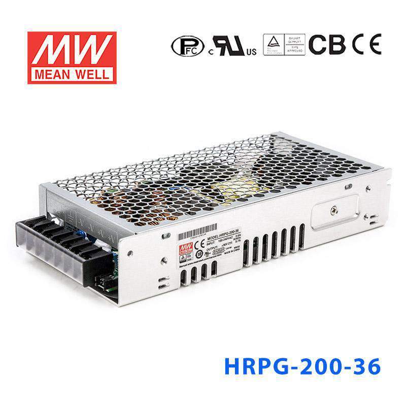 Mean Well HRPG-200-36 Power Supply 205.2W 36V 5.7A