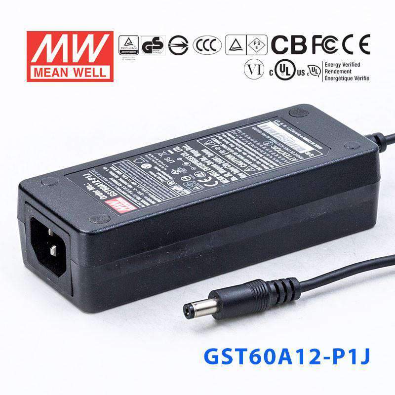 Mean Well GST60A12-P1J Power Supply 60W 12V 5A