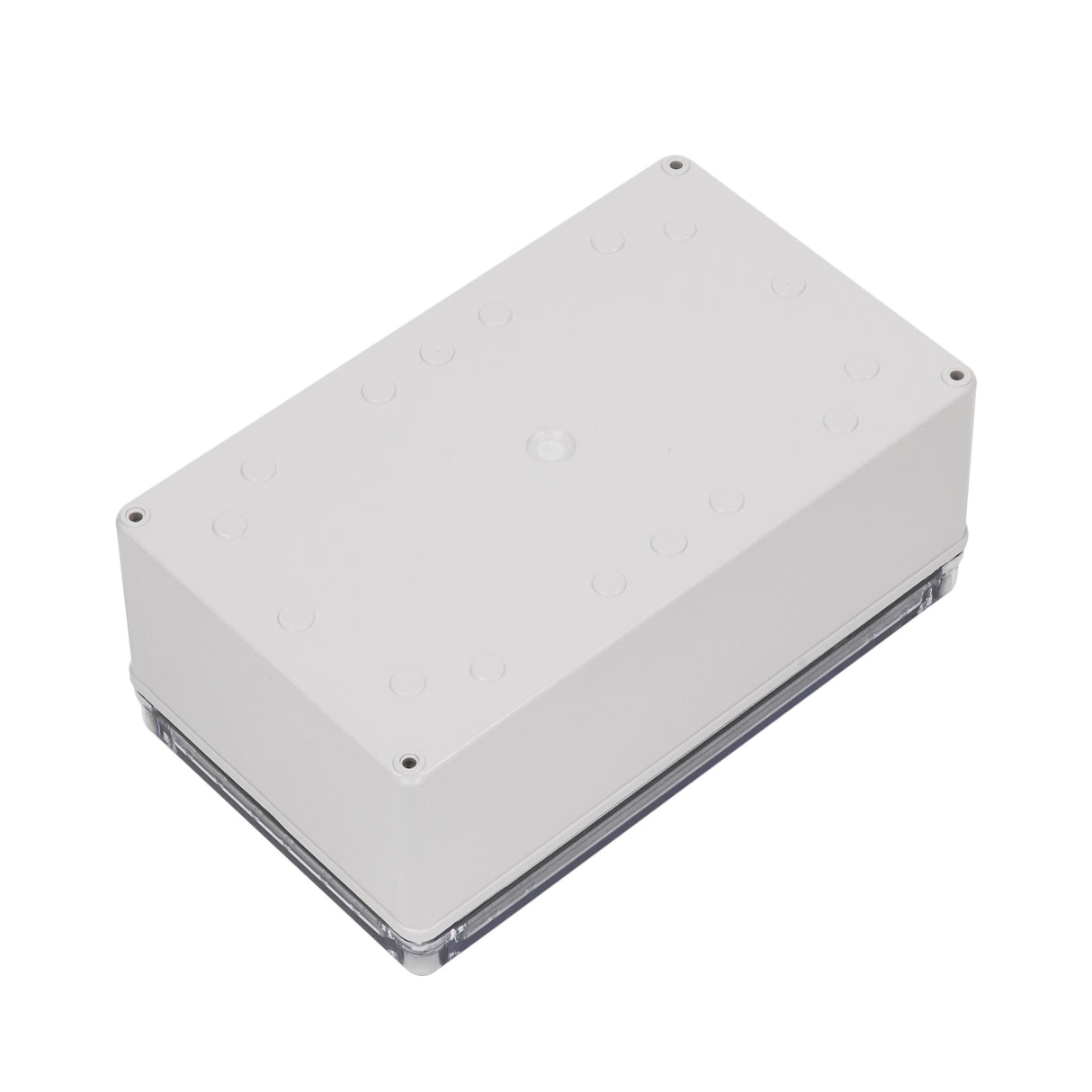 Boxco S-Series 5.91 x 9.84 x 3.94 Inches(150x250x100mm) Plastic Enclosure, IP67, IK08, ABS, Transparent Cover, Screw Type - PHOTO 1