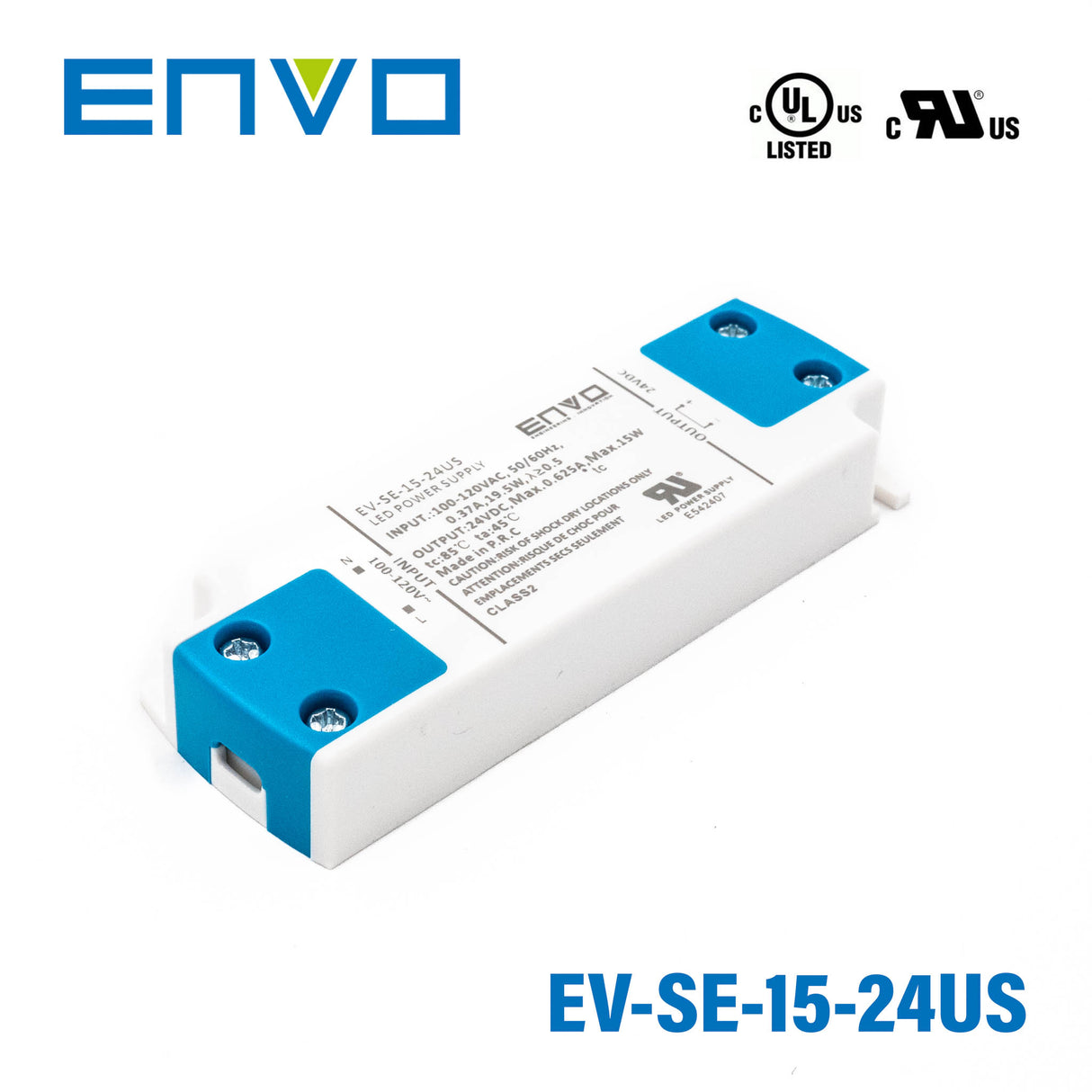 ENVO EV-SE-15-24US LED Driver 15W 24V 625mA