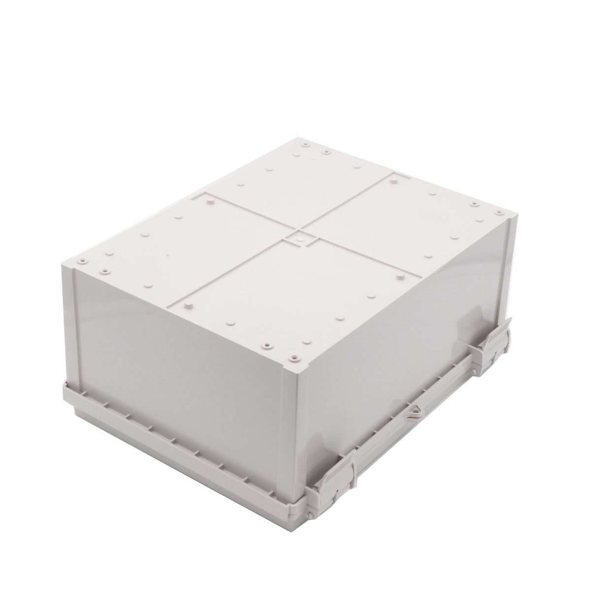 Boxco Q-Series 11.81 x 15.75 x 7.09 Inches(300 x 400 x 180mm) Plastic Enclosure, IP67, IK08, ABS, Grey Cover, Hinge Type with Plate - PHOTO 8