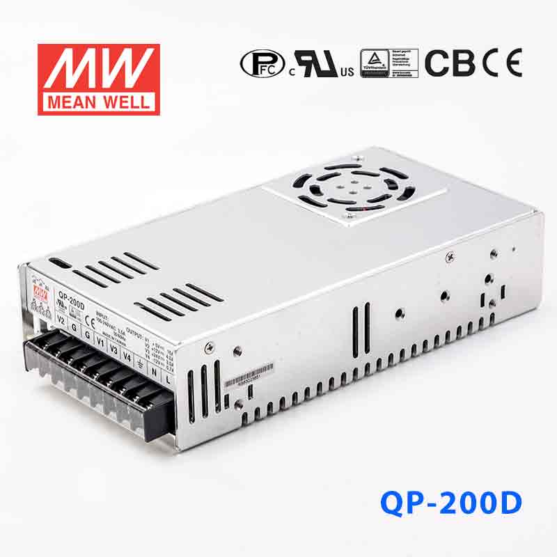 Mean Well QP-200D Power Supply 200W 5V 12V 24V -12V