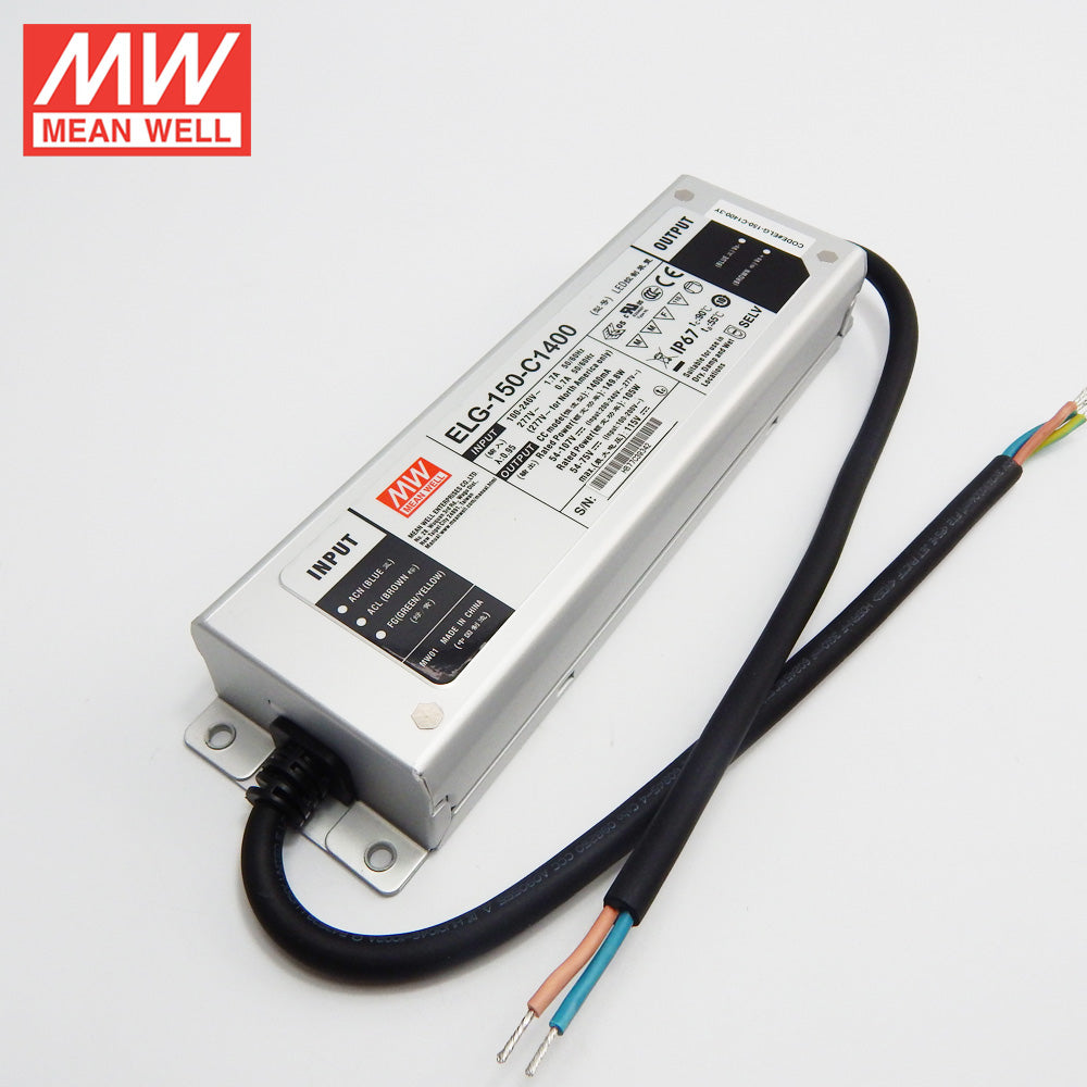 Mean Well ELG-150-C1400D2 AC-DC Single output LED Driver (CC) with PFC